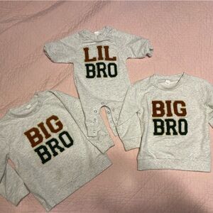 Big bro and little bro sweatshirts